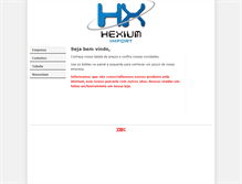 Tablet Screenshot of hexium.com.br